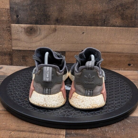 ADIDAS NMD R1 WOMENS ATHLETIC SHOES GRAY PINK LOW RUNNING GYM TRAIN SIZE 10.5 - Picture 7 of 9
